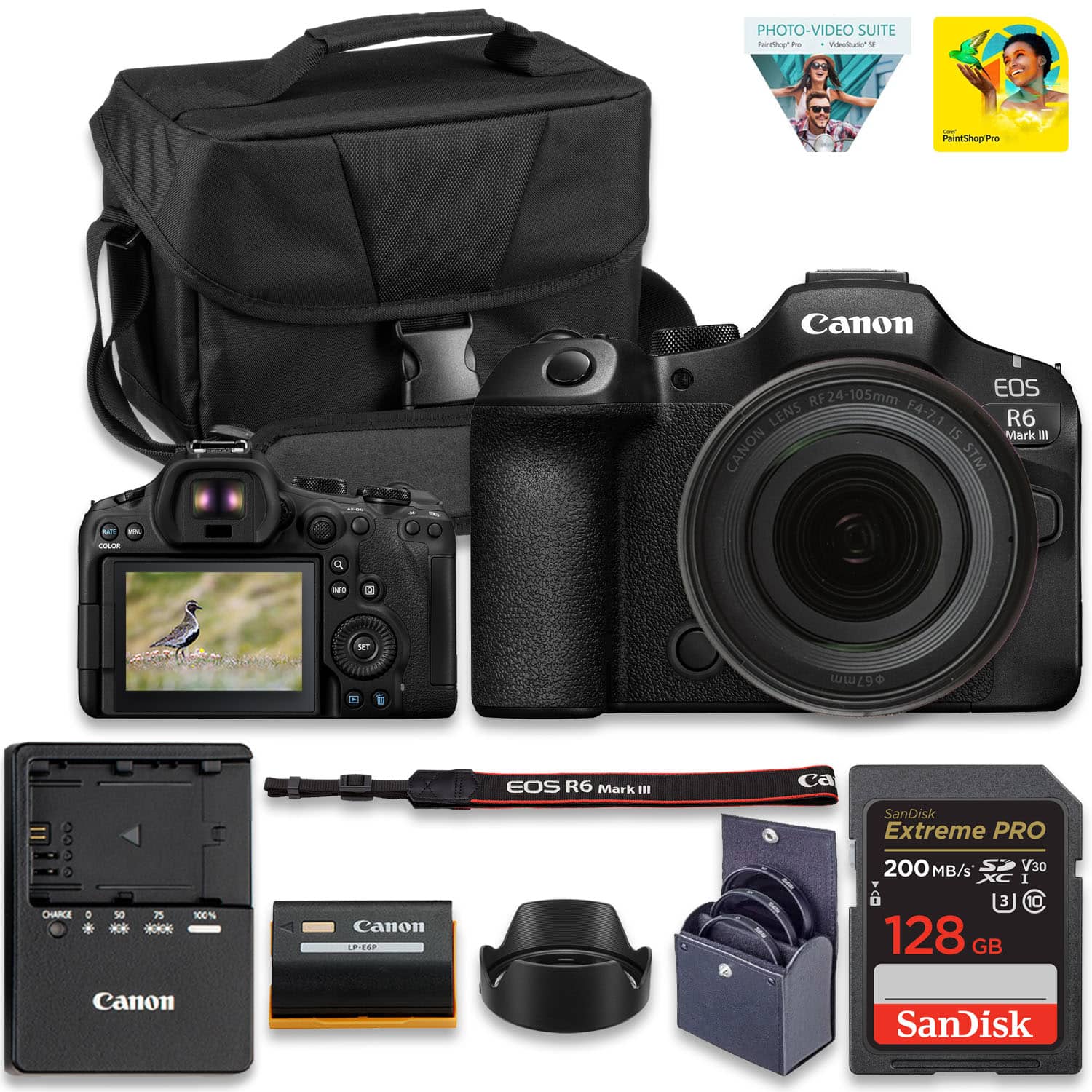 Bundle - Canon - EOS R6 Mark III Mirrorless Camera with 24-105mm f/4-7.1 is STM Lens | Full-Frame RF Camera with Advanced AF & 4K price history on PriceWatchPro