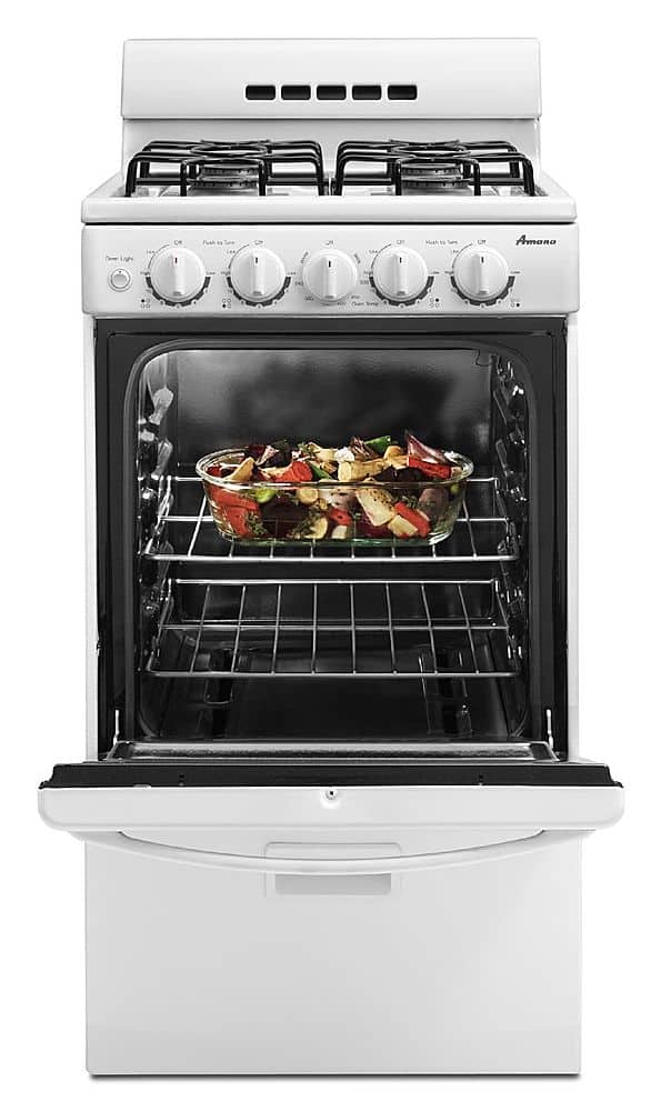 Alt View 12. Amana - 20" 2.6 Cu. Ft. Freestanding Gas Range - White.