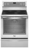 Whirlpool - 30" Self-Cleaning Freestanding Electric Convection Range - White Ice-Front_Standard