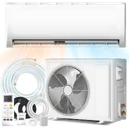 TMWINGS - 9000 BTU Mini Split Air Conditioner & Heater, 19 SEER2 115V Ductless Mini Split AC with Installation Kit