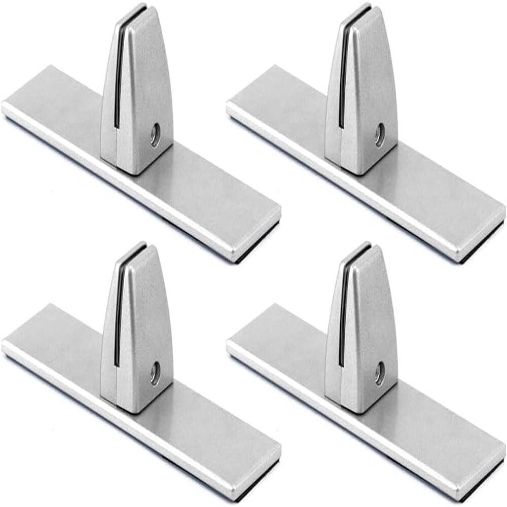Alt View 1. PARKER SLATER - Aluminum Alloy Desk Partition Clamp for Wooden or Glass Desks - White.