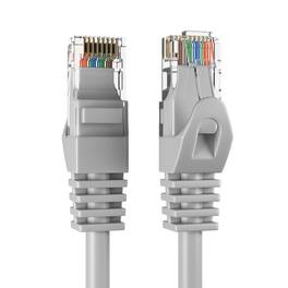 Cables Direct Online - Cat5e Ethernet Cable 6ft, 350MHz UTP LAN Network Patch Cord for PC Modem Router TV Printer Console - Gray