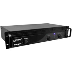 PylePro - Pro Pta1000 Professional Power Amplifier, 1000 Watt - Black - Front_Zoom