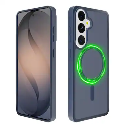 Front. Vena - For Samsung Galaxy S26 Plus Case Magsafe, Magnetic Shockproof Translucent Phone Cover, Support Wireless Charging, Blue - Blue.