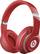 Left. Beats - Geek Squad Certified Refurbished Beats Studio Wireless On-Ear Headphones - Red.