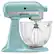 Angle. KitchenAid - KSM155GBAZ Artisan Designer Series Tilt-Head Stand Mixer - Azure Blue.