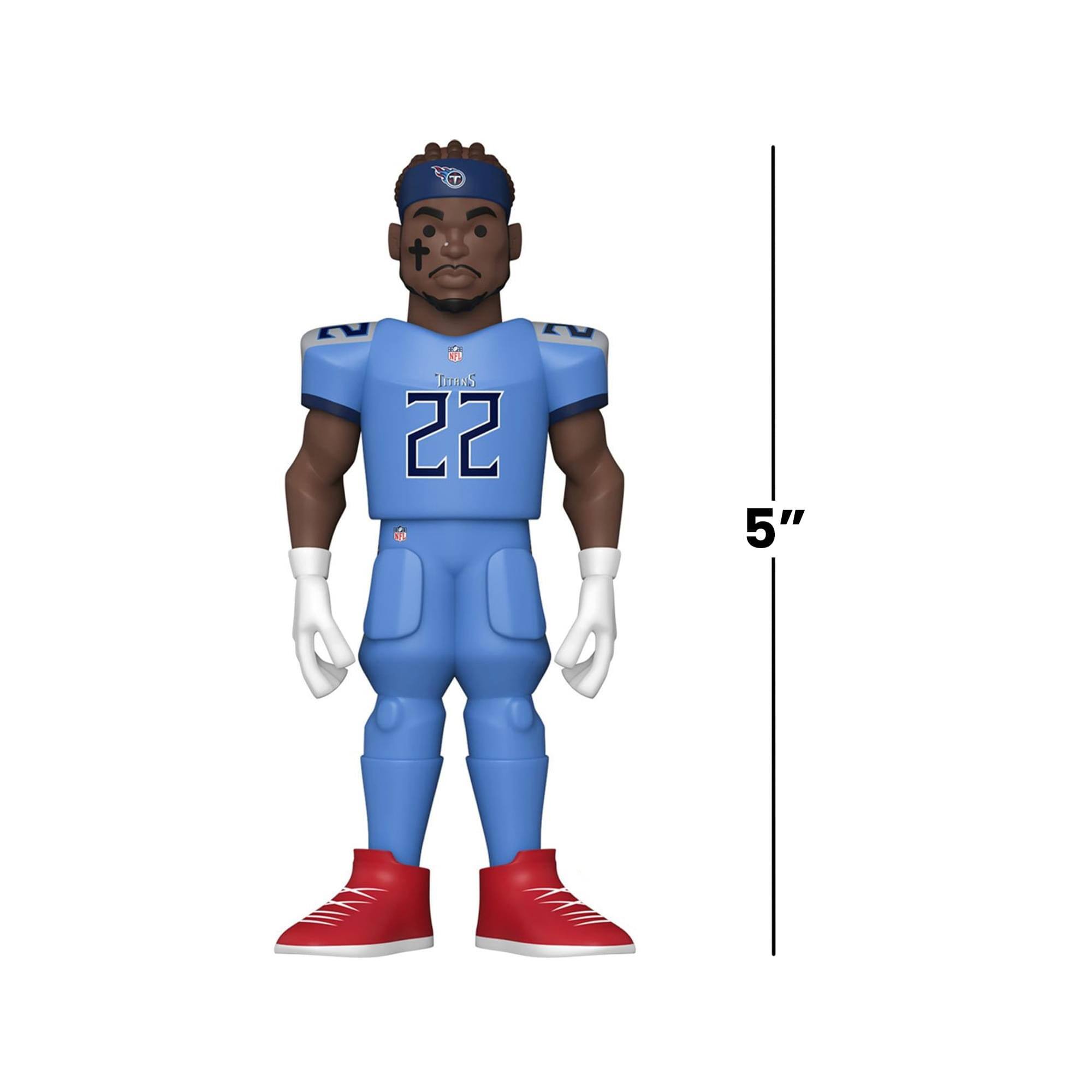 Alt View 3. Funko - Tennessee Titans NFL Funko Gold 5 Inch Vinyl Figure | Derrick Henry (Chase) - Blue.
