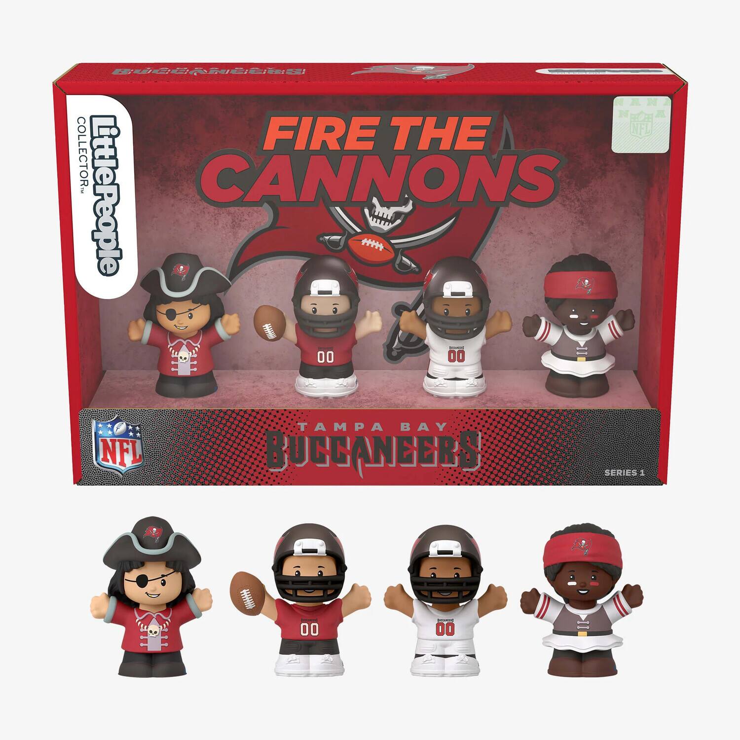 Fisher Price - Little People Collector: x NFL Tampa Bay Buccaneers 4-Pack, Special Edition - COLLECTABLES
