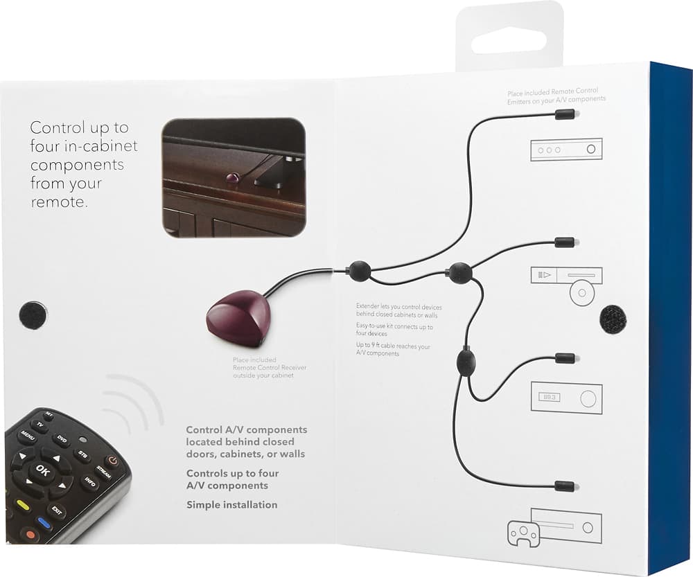 Alt View 16. Insignia™ - Remote Control Extender Kit - Black.