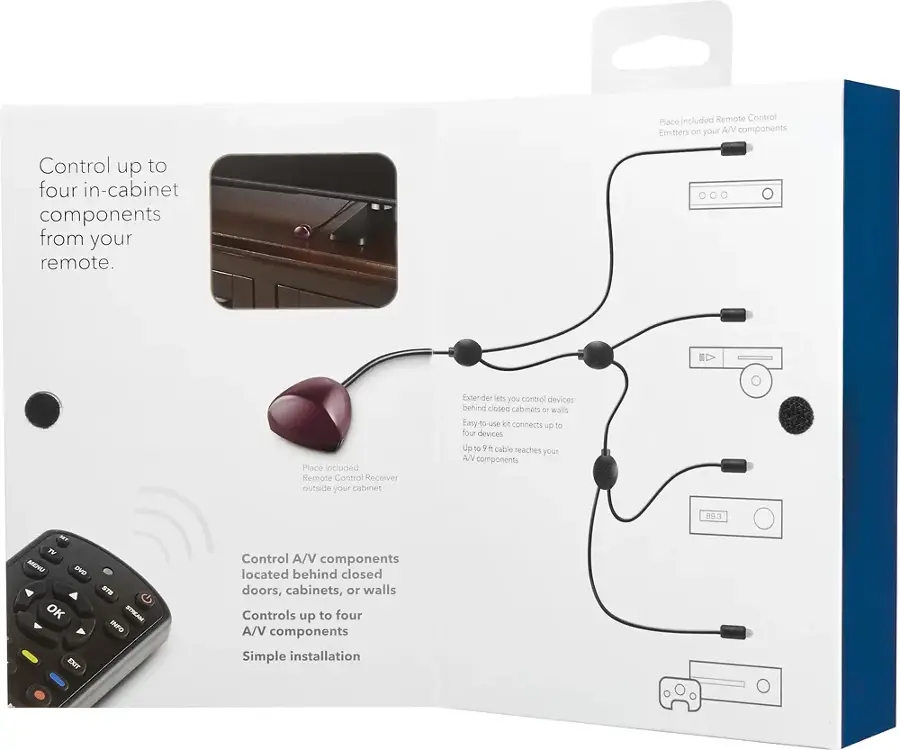 Insignia™ Remote Control Extender Kit Black NS-HZ315 - Best Buy