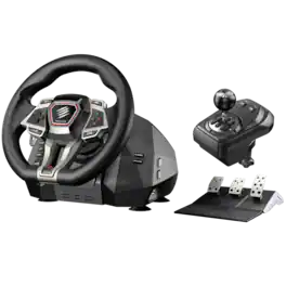 Mad Catz - M.2.X. PRO Force Feedback Racing Wheel - Multi-platform Compatibility - Black