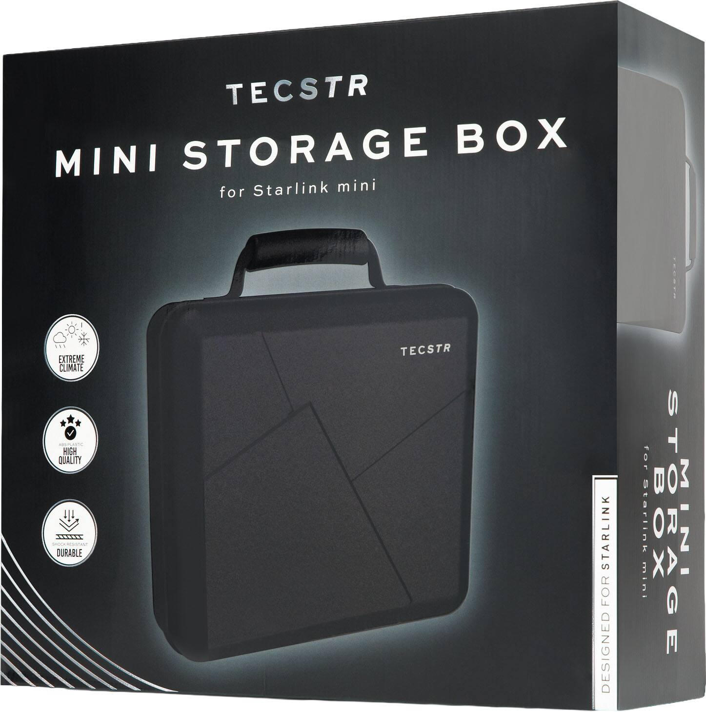 TECSTR MINI STORAGE BOX for Starlink mini

- EXTREME CLIMATE
- HIGH QUALITY
- DURABLE

DESIGNED FOR Starlink mini