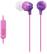Front. Sony - EX Series Earbud Headphones - Violet.