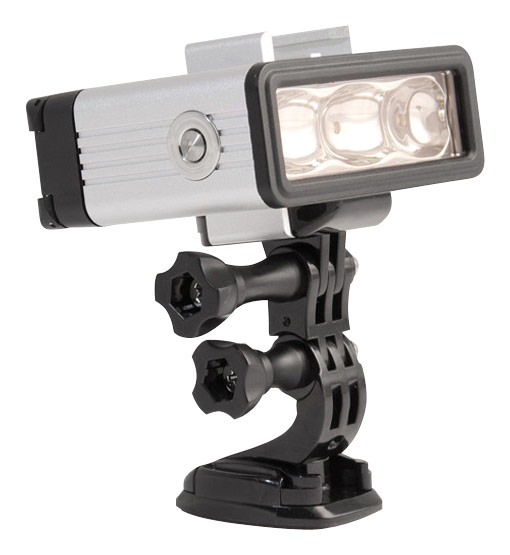 Angle View: Bower - Xtreme Action Series Underwater LED Light - Silver