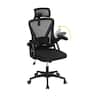 Costway - Ergonomic Mesh Office Chair w/ Adjustable Lumbar Support & Headrest - Black