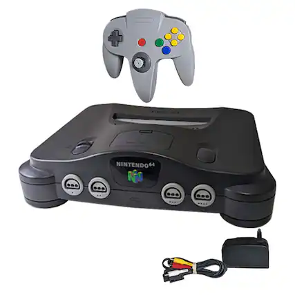 Front. Nintendo - Nintendo N64 Player Pak - Black.