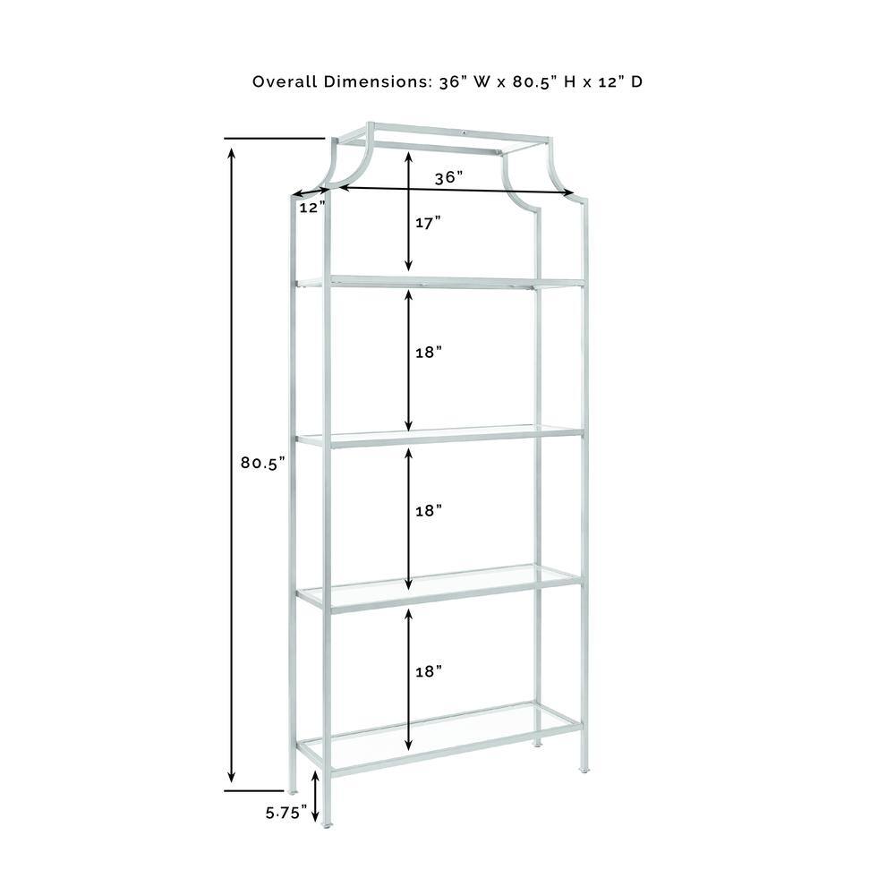 Overall Dimensions: 36" W x 80.5" H x 12" D

36" 12" 17" 18" 80.5" 18" 18" 5.75"
