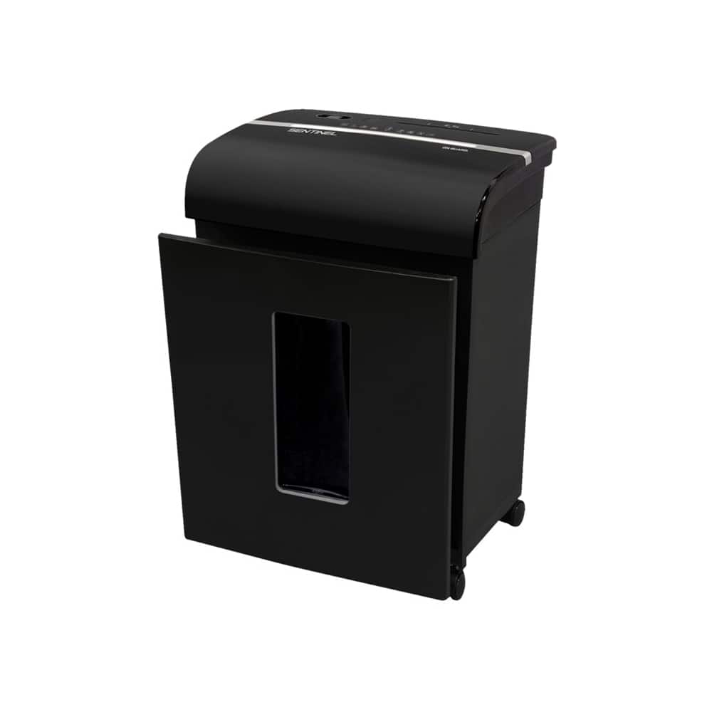 Front. Sentinel - Pro 14-Sheet Microcut CDs/Paper/DVDs Shredder - Black.
