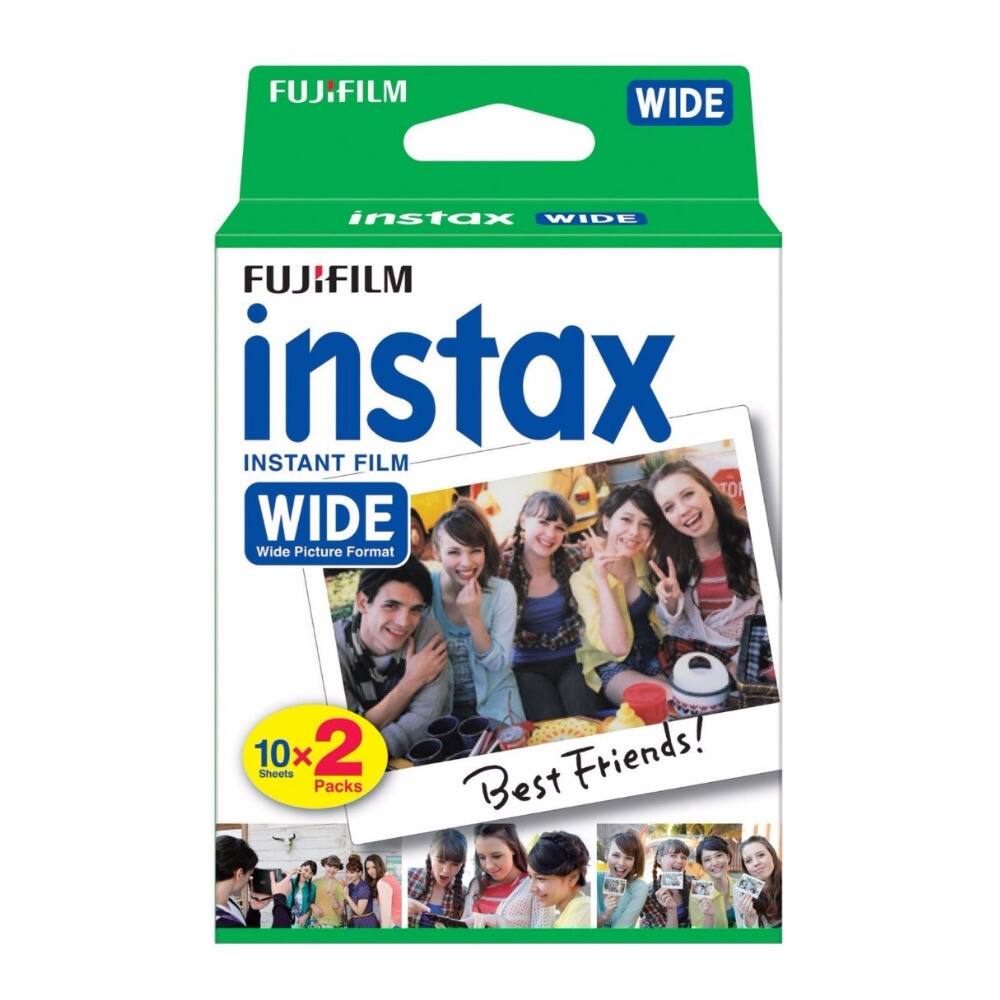 FUJIFILM instax WIDE FUJIFILM instax INSTANT FILM WIDE Wide Picture Format 10x Sheets x 2 Packs Best Friends!