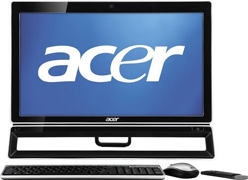 Front Standard. Acer - 21.5" Touch-Screen All-In-One Computer - 4GB Memory - 500GB Hard Drive.