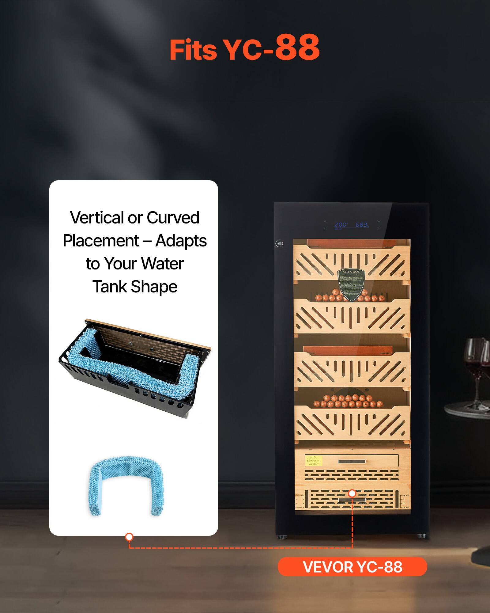 Fits YC-88 Vertical or Curved Placement - Adapts to Your Water Tank Shape

200683

SITELTIN

VEVOR YC-88