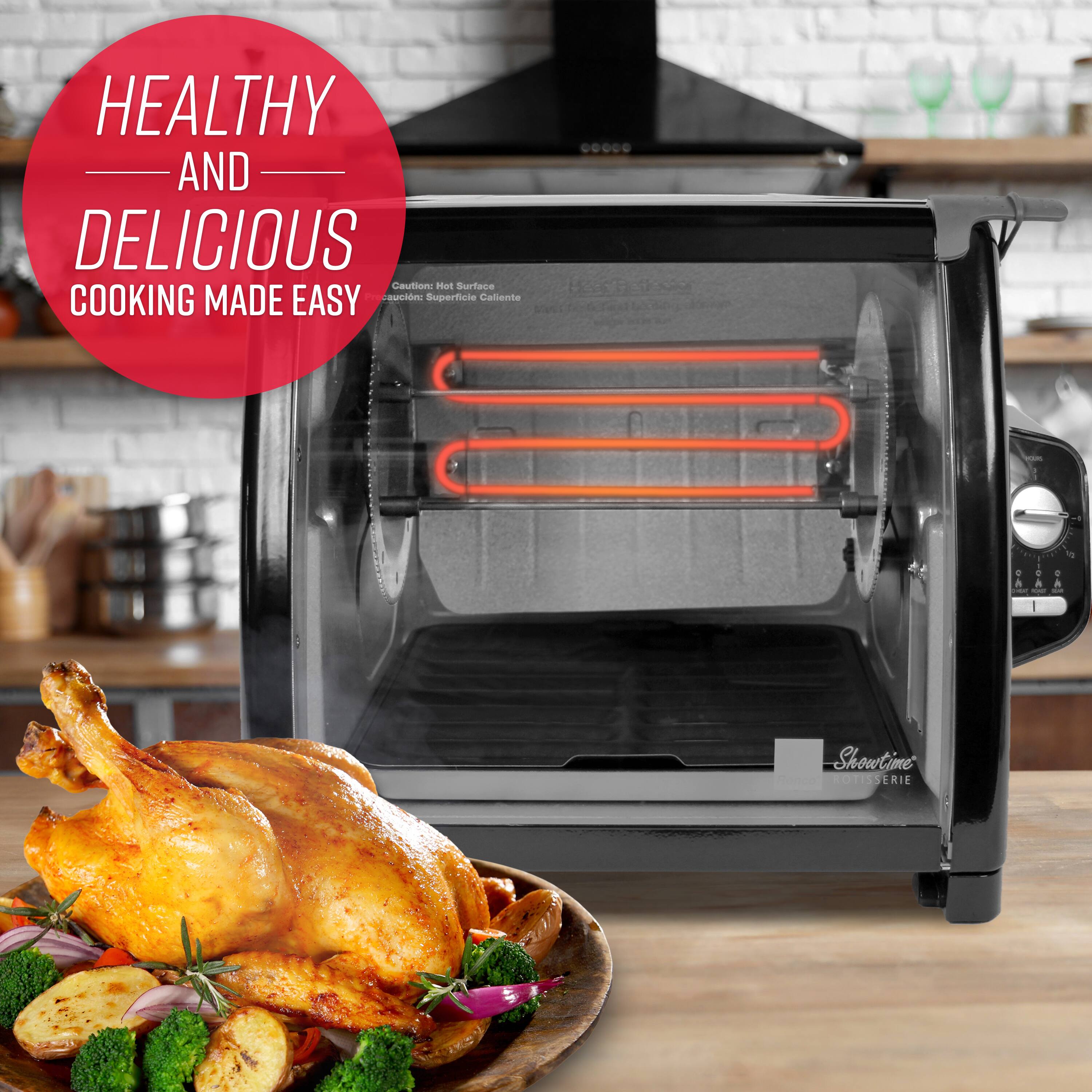 HEALTHY AND DELICIOUS  
COOKING MADE EASY  

Caution: Hot Surface  
Cuidado: Superficie Caliente  

Showtime  
SERIE