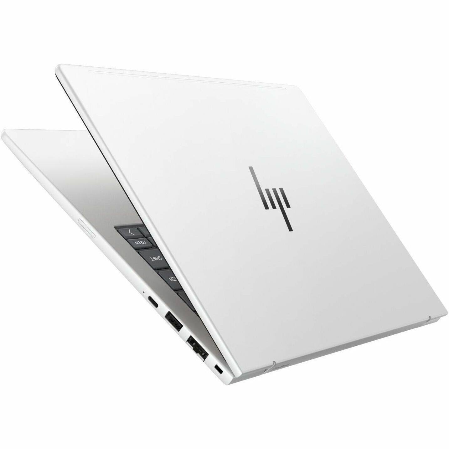 Left. HP - EliteBook 8 G2i 14" IPS 1920 x 1200 (WUXGA) Laptop - Intel Core Ultra 5 with 32GB Memory - 512 GB SSD - Glacier Silver Aluminum, Gray.