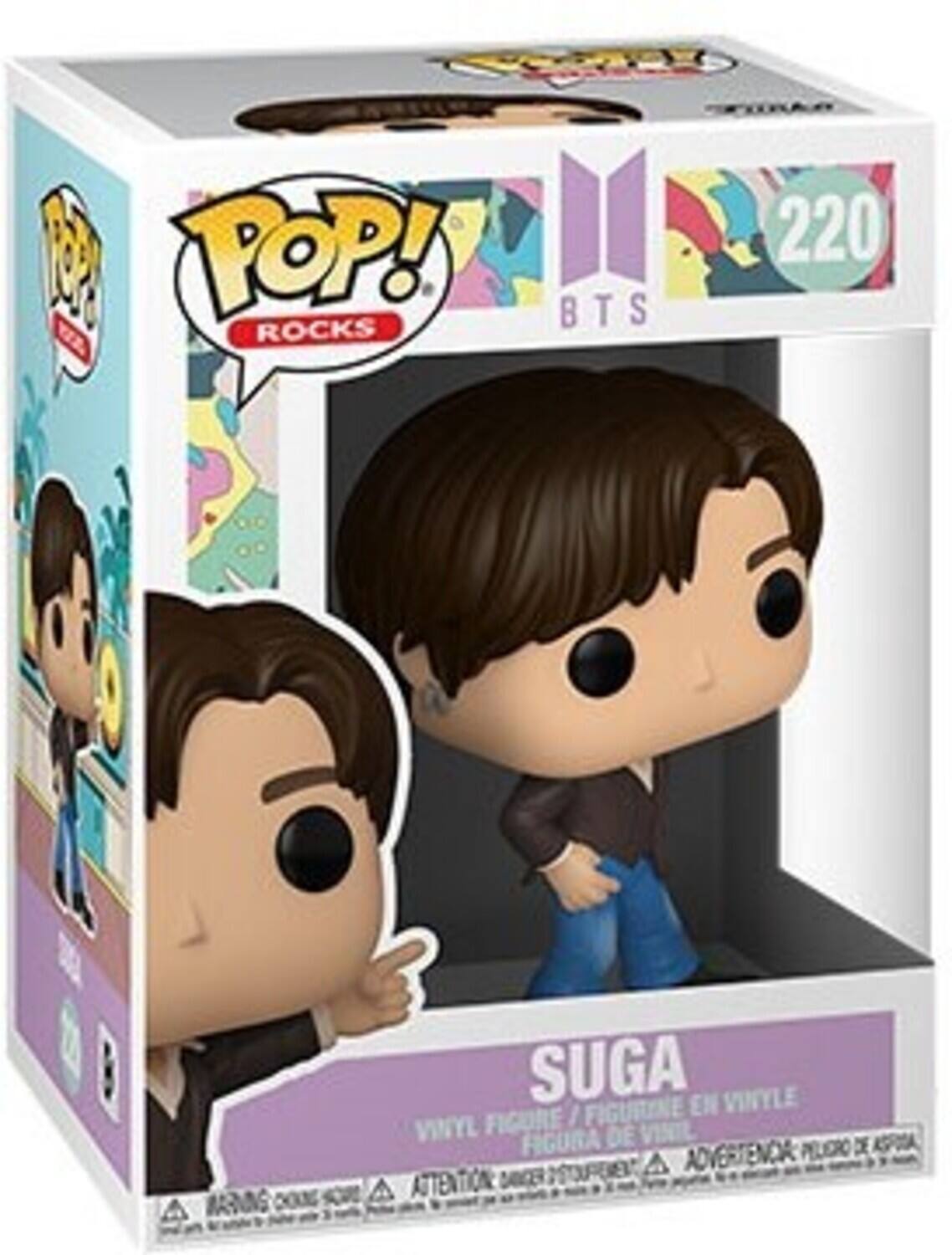 POP! ROCKS BTS 220 SUGA VINYLE FIGURINE EN VINYLE FIGURA DE VINIL FIGURE