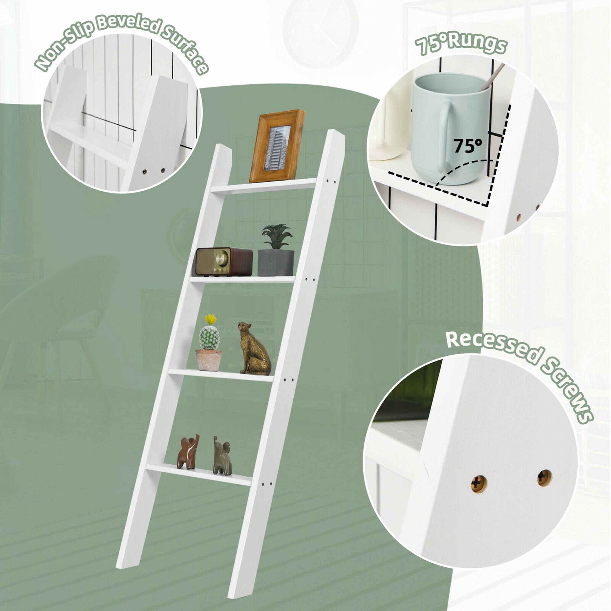 - Non-Slip Beveled Surface
- 75° Rungs
- Recessed Screws