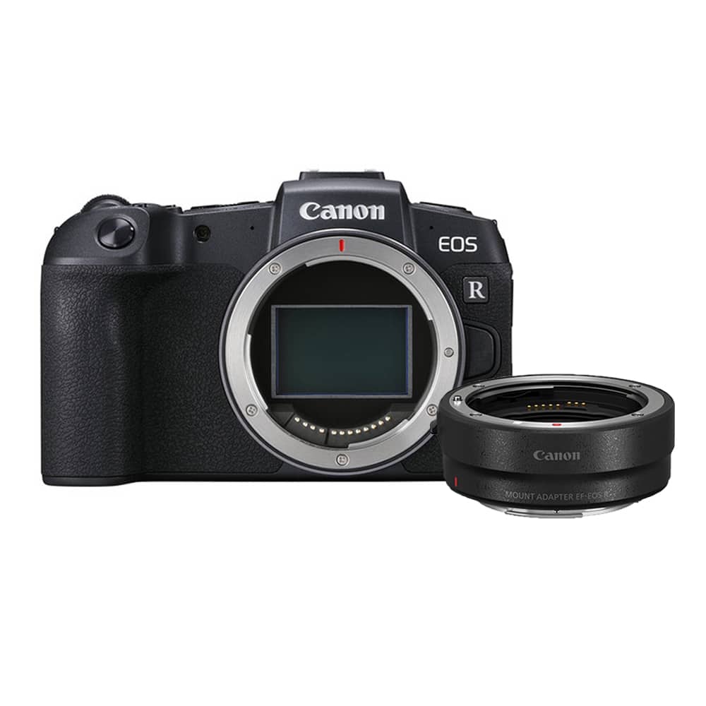 Canon - EOS RP Mirrorless Digital Camera (Body Only) + Mount Adapter EF-EOS R