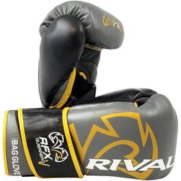 RIVAL - Boxing RFX-Guerrero-V SF-F Soft Bag Gloves - 8 oz. - Gray/Gold