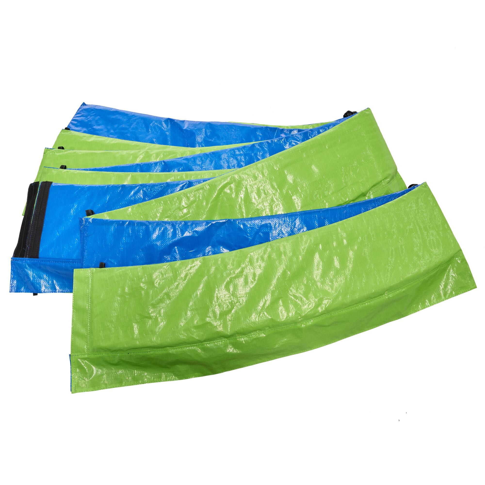 Alt View 5. Ecooso - 14FT Trampoline with Basketball Hoop: Enclosure Net, Ladder, Curved Poles, 72 Springs, 240 lb Capacity - Blue.