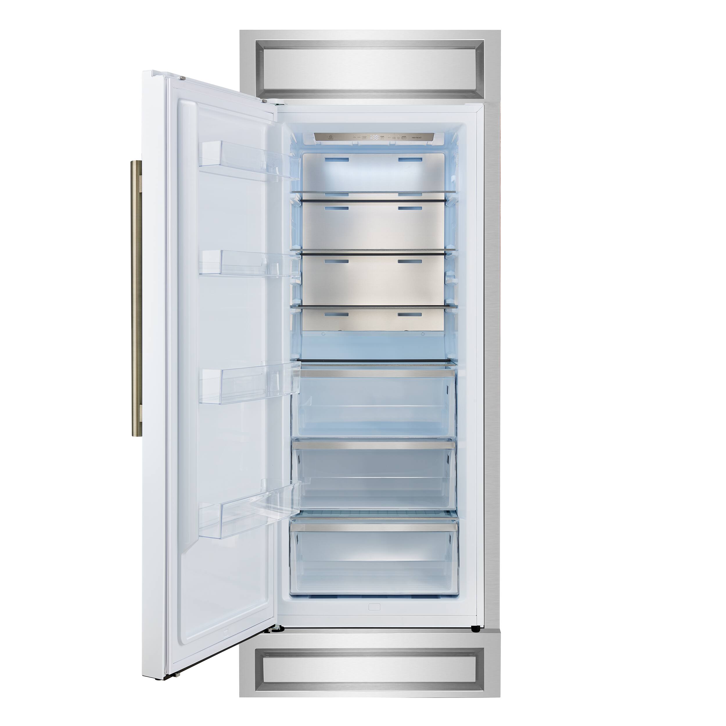 Alt View 1. Forno Appliances - Maderno 13.6 Cu. Ft. Built-In Convertible Refrigerator/Freezer with Decorative Grill - White.