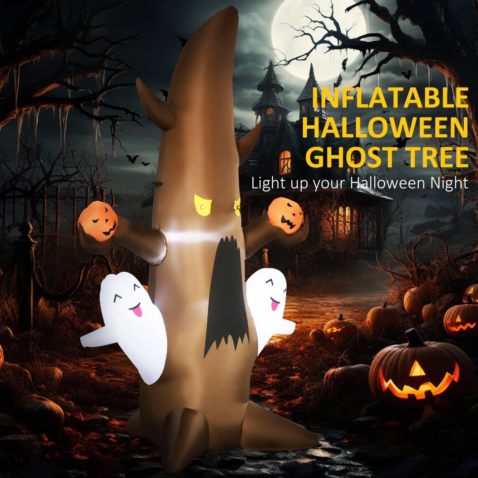 INFLATABLE HALLOWEEN GHOST TREE
Light up your Halloween Night