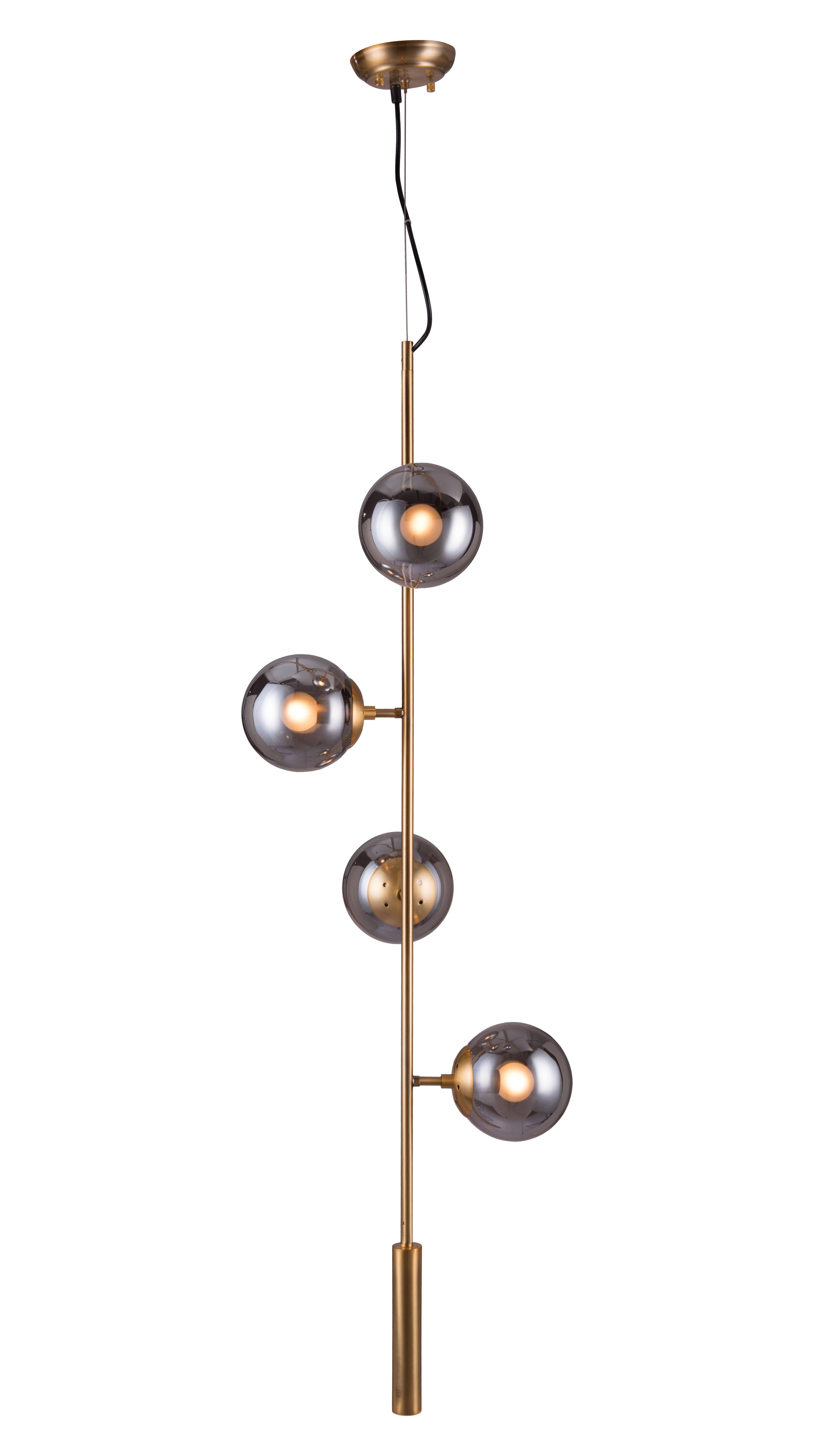 Back. Hivvago - Zatara Ceiling Lamp Brass - Brass.