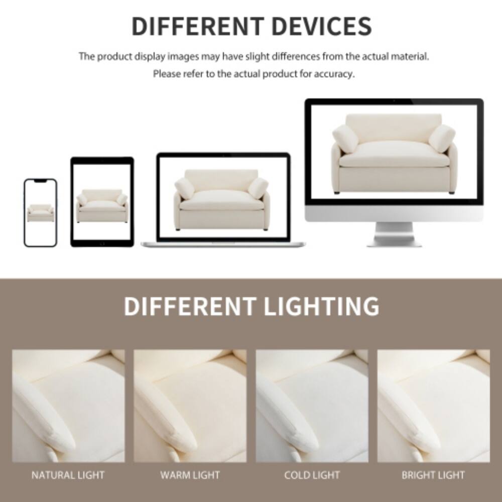 DIFFERENT DEVICES  
The product display images may have slight differences from the actual material. Please refer to the actual product for accuracy.  

DIFFERENT LIGHTING  
NATURAL LIGHT  
WARM LIGHT  
COLD LIGHT  
BRIGHT LIGHT
