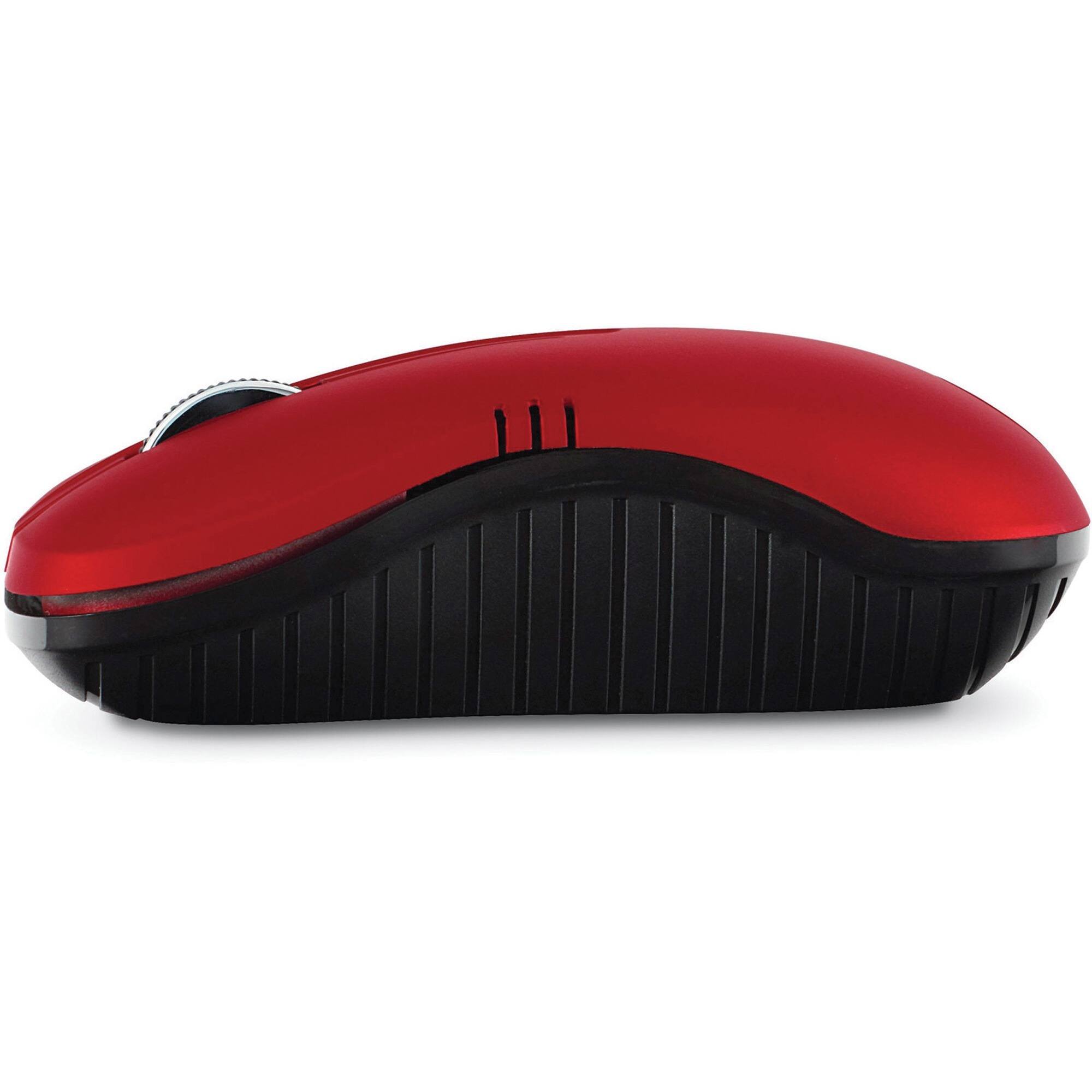 Alt View 2. Verbatim - Verbatim Wireless Notebook Optical Mouse, Commuter Series - Matte Red - Optical - Wireless - Radio Frequency - Matte Red - Matte Red.