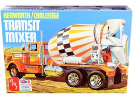 Skill 3 Model Kit Kenworth / Challenge Transit Cement Mixer Truck 1/25 Scale Model by AMT - Multi