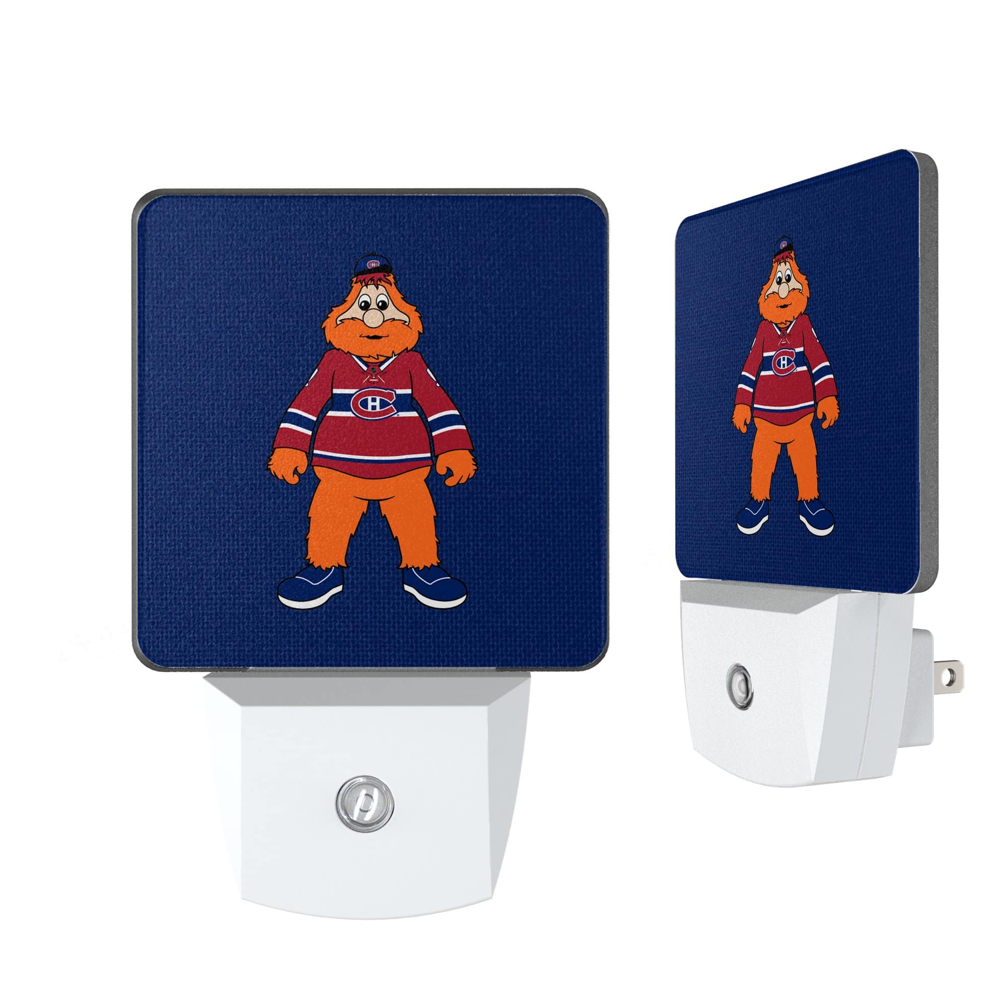 Keyscaper - Montreal Canadiens 2-Pack Solid Design Mascot Nightlight Set - White