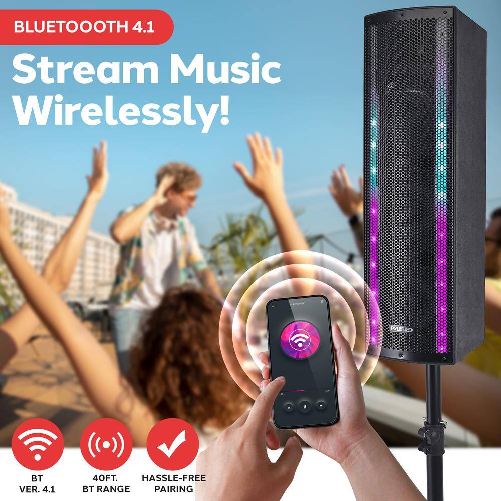 BLUETOOTH 4.1  
Stream Music Wirelessly!  

BT VER. 4.1  
40FT. BT RANGE  
HASSLE-FREE PAIRING