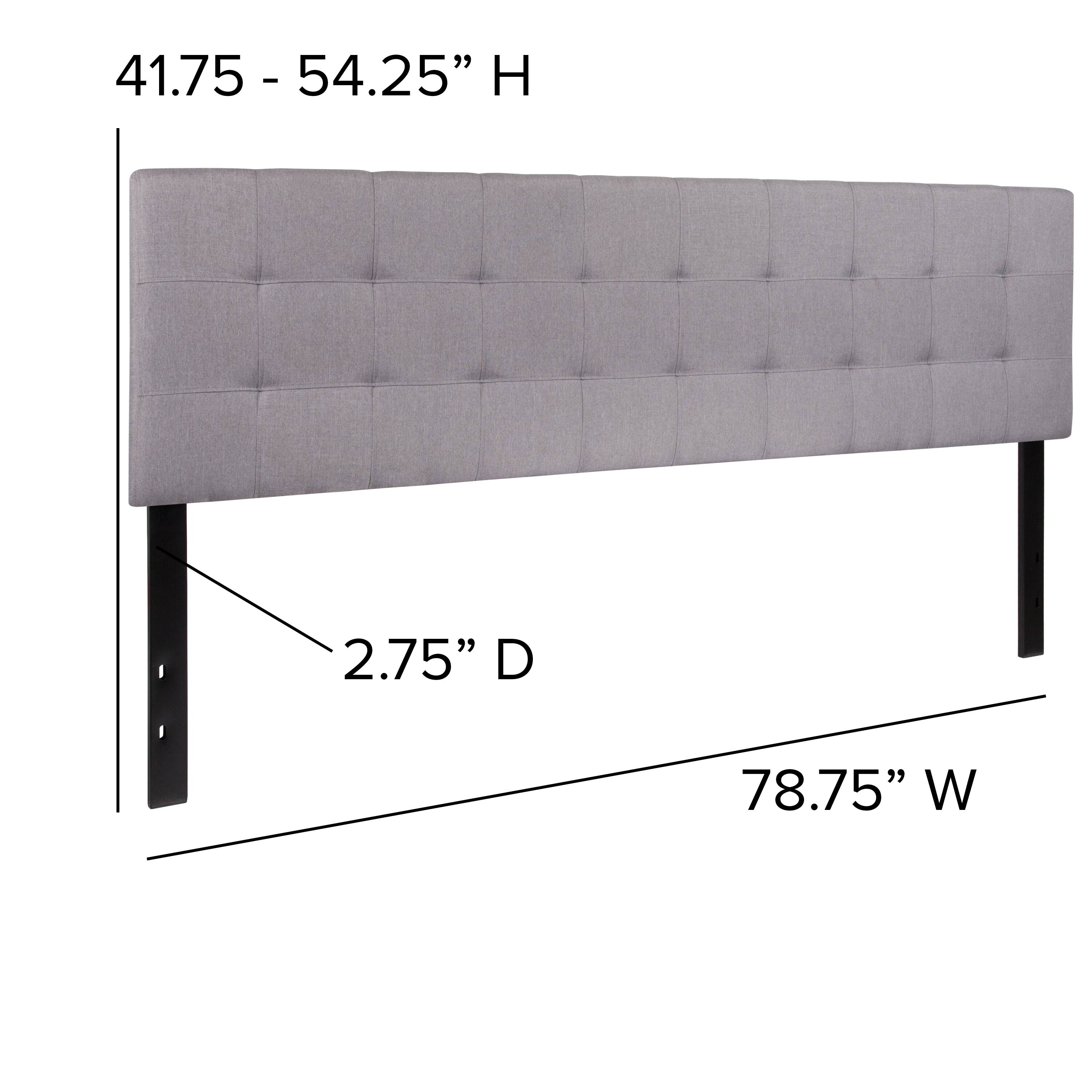 41.75 - 54.25" H  
2.75" D  
78.75" W