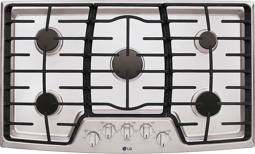 LG – 36″ Gas Cooktop – Stainless steel