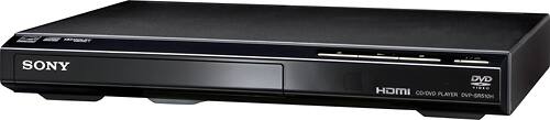 Left. Sony - DVD Player with HD Upconversion - Black.