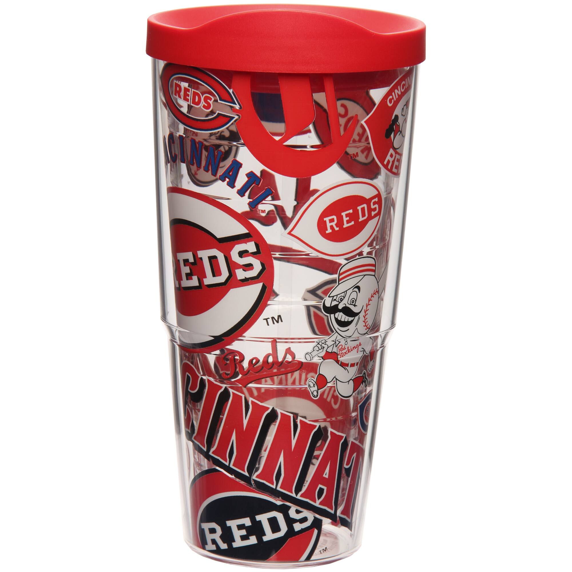 Tervis - Cincinnati Reds 24oz. All Over Wrap Tumbler with Lid - Multicolor