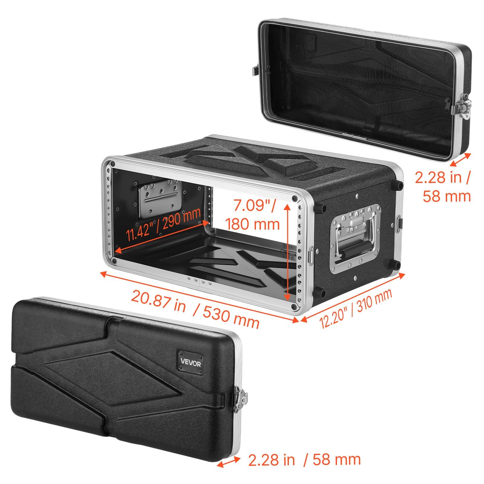 290 mm 11.42"  
7.09" / 180 mm  
2.28 in / 58 mm  
20.87 in / 530 mm  
12.20" / 310 mm  
2.28 in / 58 mm