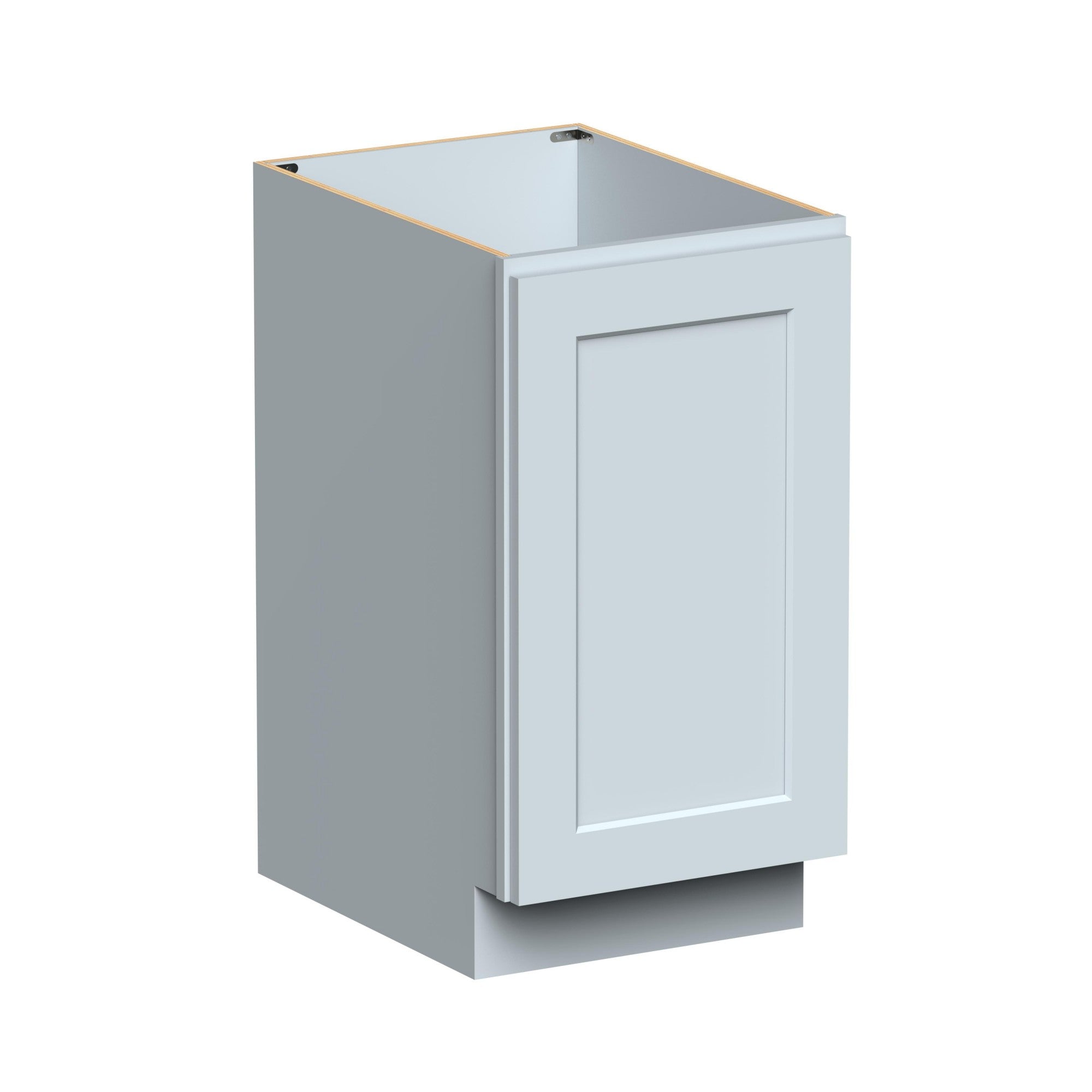Alt View 1. Boyel Living - 18in.W DOVE GREY FULL HEIGHT DOOR BASE CABINET Fully assembled Cabinet With One HDF Door - Gray.