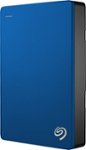 Front. Seagate - Backup Plus 4TB External USB 3.0/2.0 Portable Hard Drive - Blue.