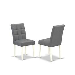 East West Furniture - 3 Piece Dinner Table Set consists A Modern Table - White