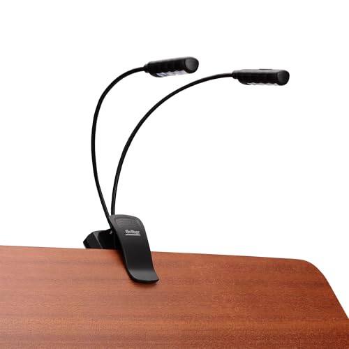 Back. On Stage Stands - On-Stage LED2224 Dual USB-Rechargeable Sheet Music Light (Clip-On Music-Stand Lighting, Tabletop Base, Adjustable - Black.