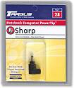 Front Detail. Targus - PowerTip 28 for Sharp Actius Notebooks.